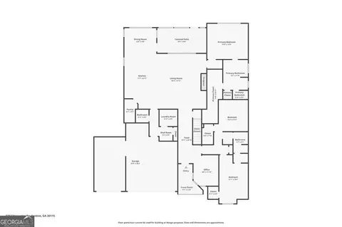 Floorplan - 522 Edgewater Dr, Canton, GA 30115 photo 1 of 3