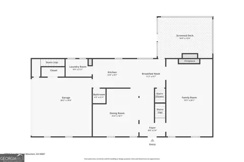 Floorplan - 1777 E Gate Trl, Stone Mountain, GA 30087 photo 1 of 4