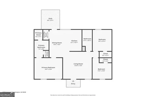 Floorplan - 1209 N Hampton Dr, Hampton, GA 30228 photo 1 of 1