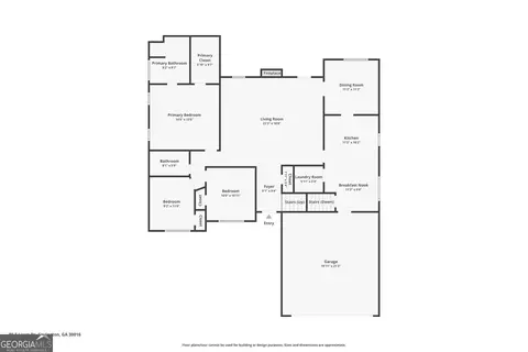 Floorplan - 80 E Lawn Dr, Covington, GA 30016 photo 1 of 2