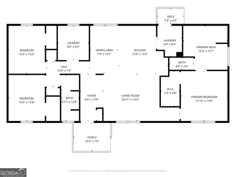Floorplan - 487 Childers Rd, Colbert, GA 30628 photo 1 of 1