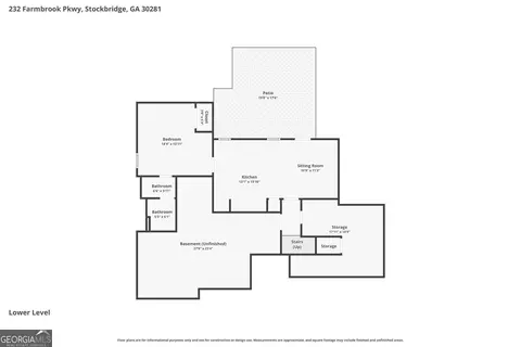 Floorplan - 232 Farmbrook Pkwy, Stockbridge, GA 30281 photo 2 of 2