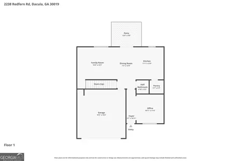 Floorplan - 2238 Redfern Rd, Dacula, GA 30019 photo 1 of 2