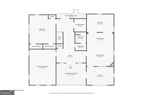 Floorplan - 198 Timms Loop, Calhoun, GA 30701 photo 1 of 6