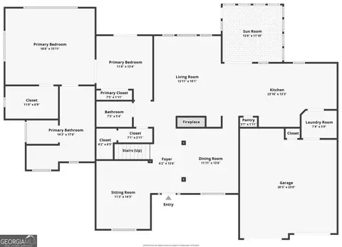 Floorplan - 6460 Rutherford Pl, Suwanee, GA 30024 photo 1 of 2