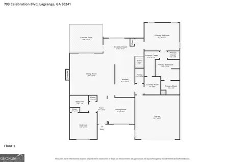 Floorplan - 793 Celebration Blvd, Lagrange, GA 30241 photo 2 of 3
