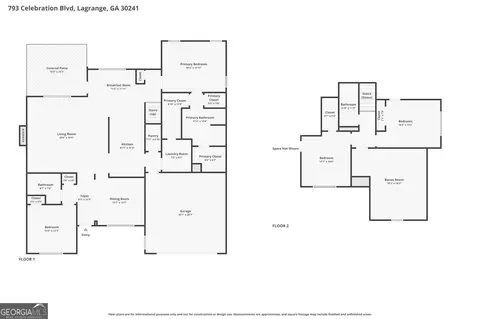 Floorplan - 793 Celebration Blvd, Lagrange, GA 30241 photo 1 of 3