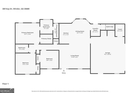 Floorplan - 369 Kay Dr, Winder, GA 30680 photo 2 of 2
