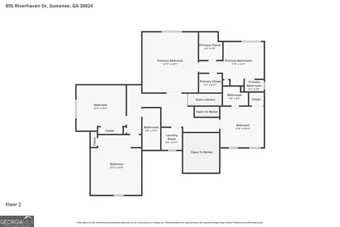 Floorplan - 895 Riverhaven Dr, Suwanee, GA 30024 photo 2 of 2
