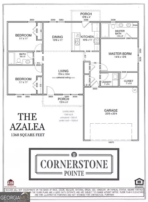Floorplan - 205 Cornerstone Dr #LOT 56, Statesboro, GA 30458 photo 1 of 3