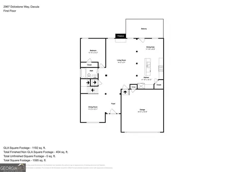 Floorplan - 2967 Dolostone Way, Dacula, GA 30019 photo 1 of 3