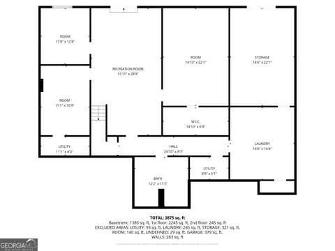 Floorplan - 2640 Snowcrest Pl, Bethlehem, GA 30620 photo 1 of 4
