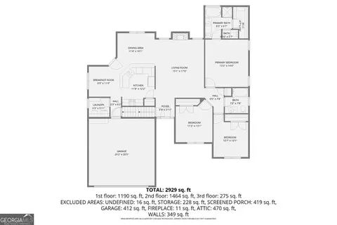 Floorplan - 2128 Cluster Ln, Grayson, GA 30017 photo 3 of 11