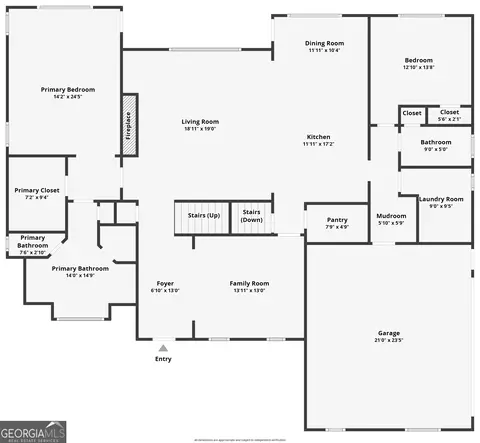 Floorplan - 1488 Boulder Springs Dr, Bishop, GA 30621 photo 1 of 3