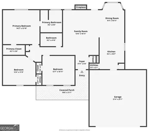 Floorplan - 110 Morrow Ct, Bethlehem, GA 30620 photo 1 of 1
