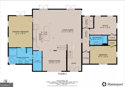 Floorplan - 1670 Outback Rd, Jasper, GA 30143 photo 1 of 3