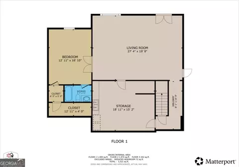 Floorplan - 1670 Outback Rd, Jasper, GA 30143 photo 2 of 3