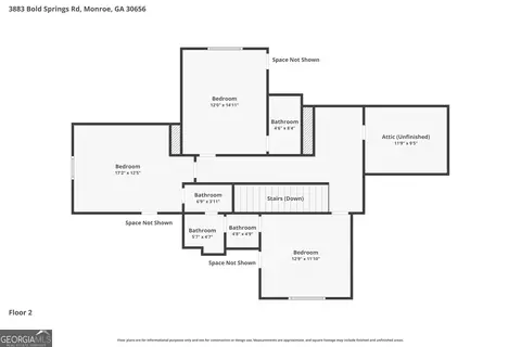 Floorplan - 3883 Bold Springs Rd, Monroe, GA 30656 photo 2 of 2