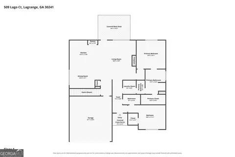 Floorplan - 509 Lago Ct, Lagrange, GA 30241 photo 2 of 3