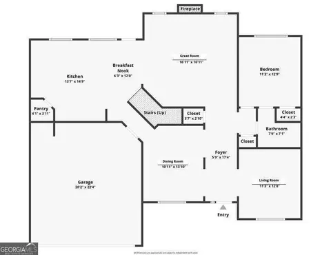 Floorplan - 7946 White Oak Loop, Stonecrest, GA 30038 photo 1 of 2