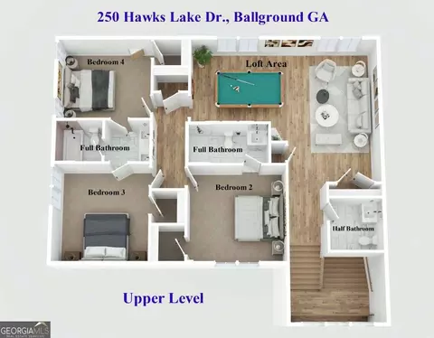 250 Hawks Lake Dr, Ball Ground, GA 30107