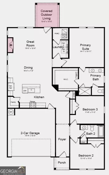 Floorplan - 3655 Sagecrest Dr, Buford, GA 30519 photo 1 of 1