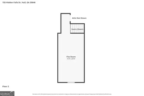 Floorplan - 155 Hidden Falls Dr, Hull, GA 30646 photo 3 of 3