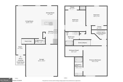 Floorplan - 10933 Wheeler Trce, Hampton, GA 30228 photo 3 of 3