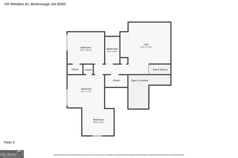 Floorplan - 107 Whiddon Dr, Mcdonough, GA 30253 photo 2 of 2