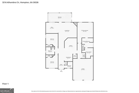 Floorplan - 3216 Alhambra Cir, Hampton, GA 30228 photo 1 of 1