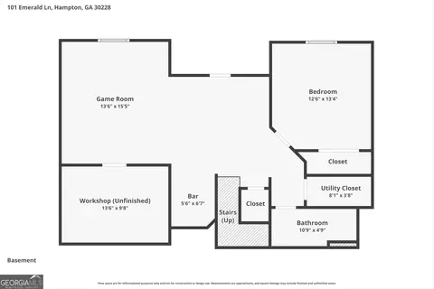 Floorplan - 101 Emerald Ln, Hampton, GA 30228 photo 3 of 4