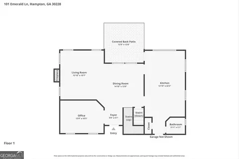 Floorplan - 101 Emerald Ln, Hampton, GA 30228 photo 1 of 4