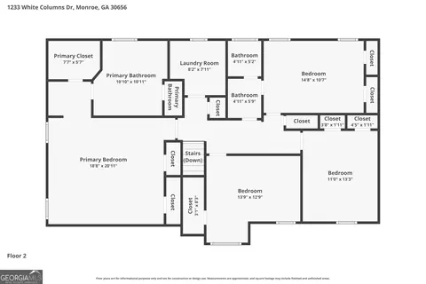 Floorplan - 1233 White Columns Dr, Monroe, GA 30656 photo 2 of 2