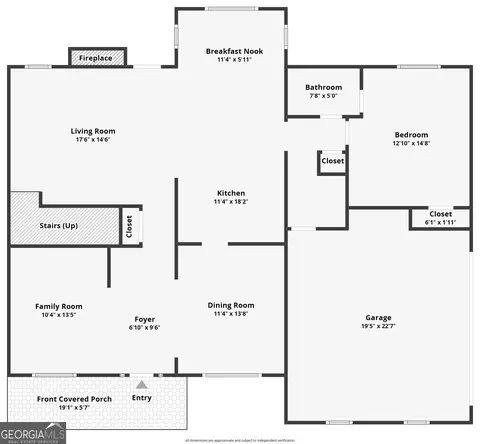 Floorplan - 135 Terrell Ln, Covington, GA 30014 photo 1 of 2