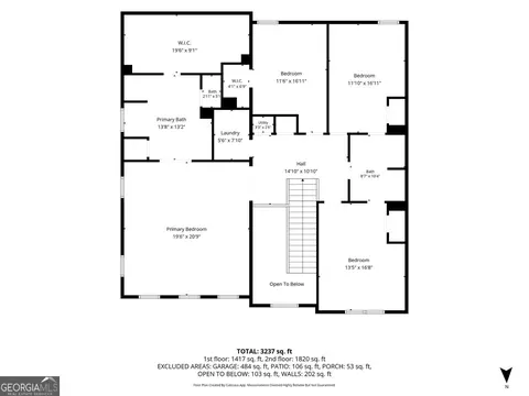 Floorplan - 311 Hillcrest Ct, Hampton, GA 30228 photo 2 of 6