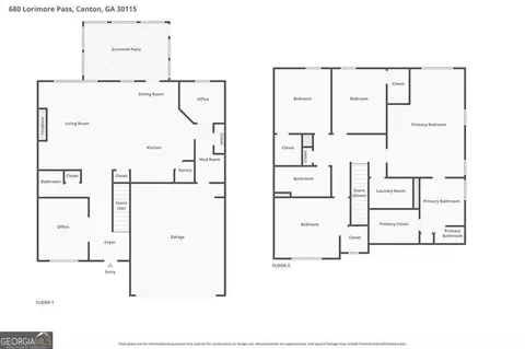 Floorplan - 680 Lorimore Pass, Canton, GA 30115 photo 3 of 3