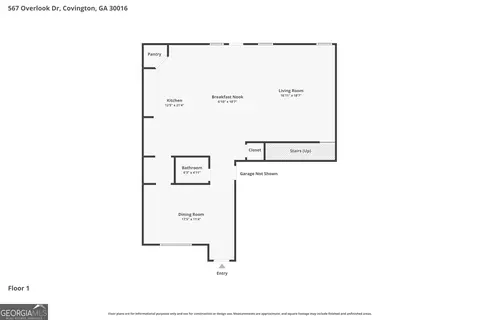 Floorplan - 567 Overlook Rd, Covington, GA 30014 photo 2 of 3