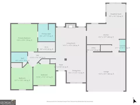 Floorplan - 290 The Falls Blvd, Covington, GA 30016 photo 1 of 2