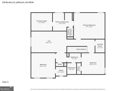Floorplan - 249 Borders St, Jefferson, GA 30549 photo 2 of 3