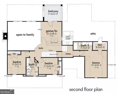 Floorplan - 109 Grove Park Dr #THE JEFFERSON PLAN, Cornelia, GA 30531 photo 2 of 2