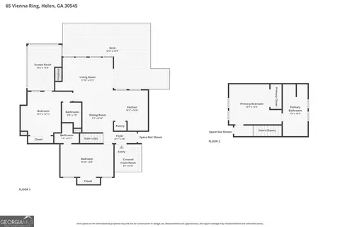 Floorplan - 65 Vienna Ring, Helen, GA 30545 photo 1 of 2