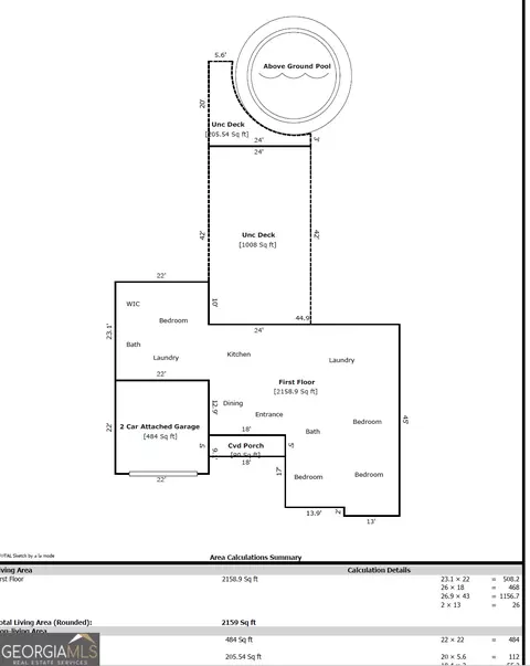 Floorplan - 402 Renee Rd, Pendergrass, GA 30567 photo 1 of 2