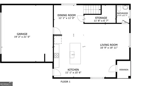 Floorplan - 1272 Towne Square Ct, Athens, GA 30607 photo 1 of 2