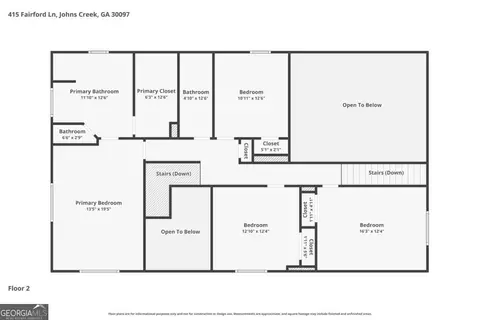 Floorplan - 415 Fairford Ln, Duluth, GA 30097 photo 2 of 3