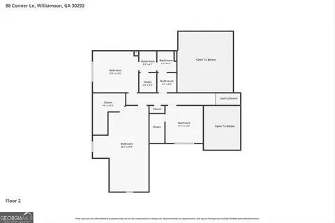 Floorplan - 88 Conner Ln, Williamson, GA 30292 photo 2 of 3