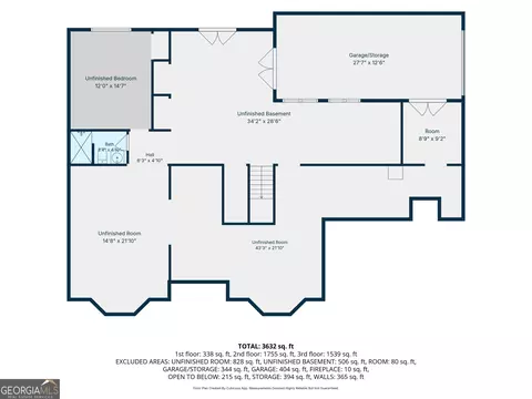 Floorplan - 12216 Edgewater Dr, Hampton, GA 30228 photo 1 of 4