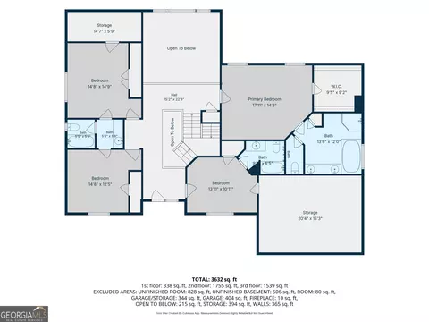 Floorplan - 12216 Edgewater Dr, Hampton, GA 30228 photo 3 of 4