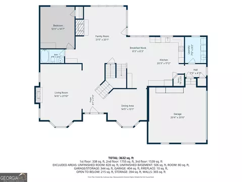 Floorplan - 12216 Edgewater Dr, Hampton, GA 30228 photo 2 of 4