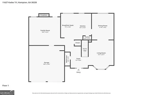 Floorplan - 11627 Kades Trl, Hampton, GA 30228 photo 1 of 2