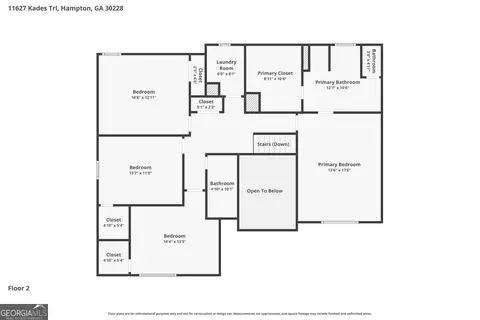 Floorplan - 11627 Kades Trl, Hampton, GA 30228 photo 2 of 2